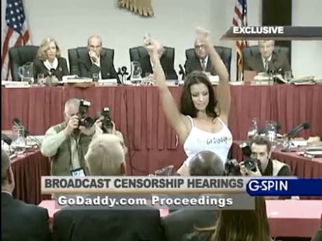 The first GoDaddy Super Bowl commercial